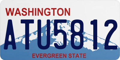 WA license plate ATU5812