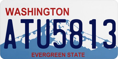 WA license plate ATU5813