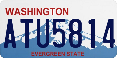 WA license plate ATU5814