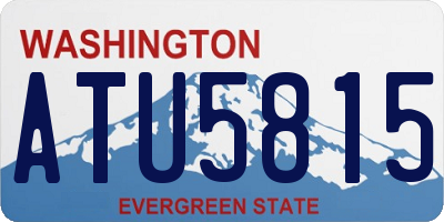 WA license plate ATU5815