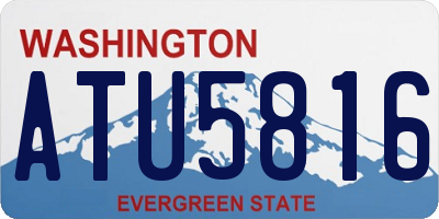 WA license plate ATU5816
