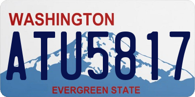 WA license plate ATU5817