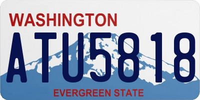 WA license plate ATU5818