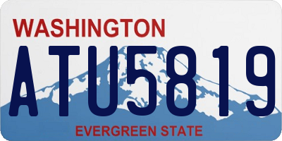WA license plate ATU5819