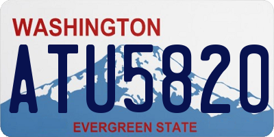 WA license plate ATU5820