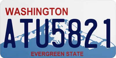 WA license plate ATU5821