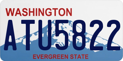 WA license plate ATU5822