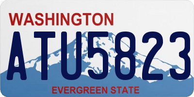 WA license plate ATU5823
