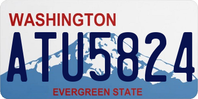 WA license plate ATU5824