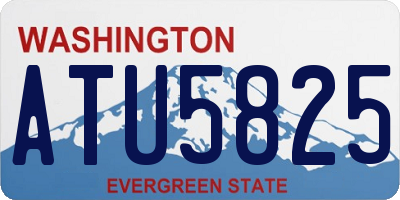 WA license plate ATU5825