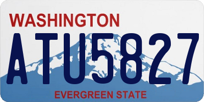 WA license plate ATU5827