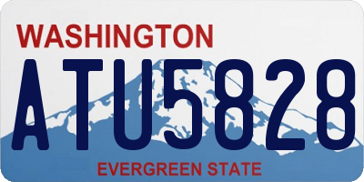WA license plate ATU5828