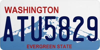 WA license plate ATU5829