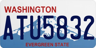 WA license plate ATU5832