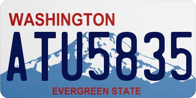 WA license plate ATU5835