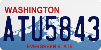 WA license plate ATU5843