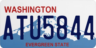 WA license plate ATU5844