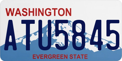 WA license plate ATU5845