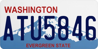 WA license plate ATU5846
