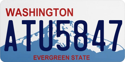 WA license plate ATU5847