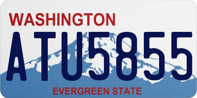 WA license plate ATU5855