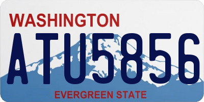 WA license plate ATU5856