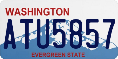WA license plate ATU5857