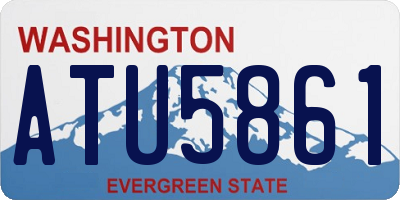 WA license plate ATU5861