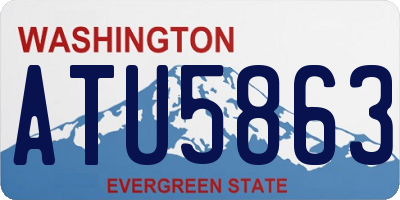 WA license plate ATU5863