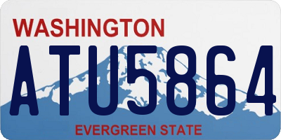 WA license plate ATU5864