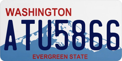 WA license plate ATU5866
