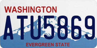 WA license plate ATU5869