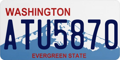 WA license plate ATU5870