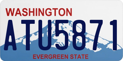 WA license plate ATU5871