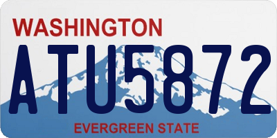 WA license plate ATU5872