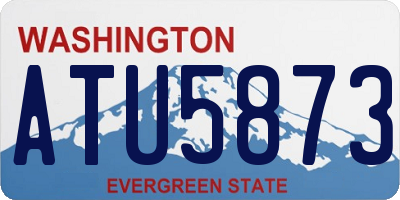 WA license plate ATU5873