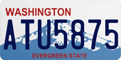WA license plate ATU5875