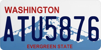 WA license plate ATU5876