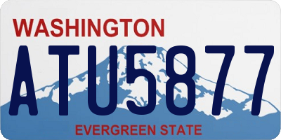 WA license plate ATU5877