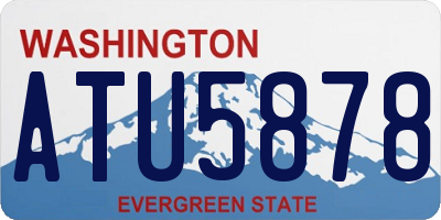 WA license plate ATU5878