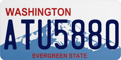 WA license plate ATU5880