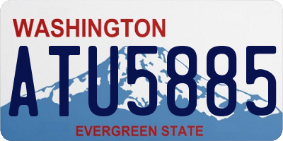WA license plate ATU5885