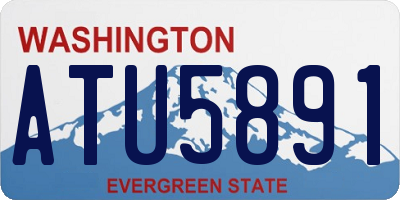 WA license plate ATU5891