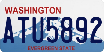 WA license plate ATU5892