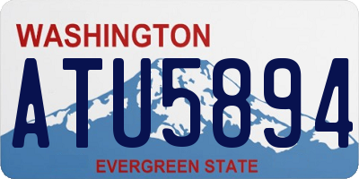 WA license plate ATU5894