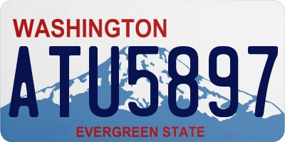 WA license plate ATU5897