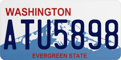 WA license plate ATU5898