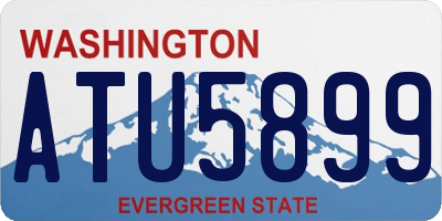 WA license plate ATU5899