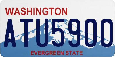 WA license plate ATU5900