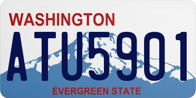 WA license plate ATU5901